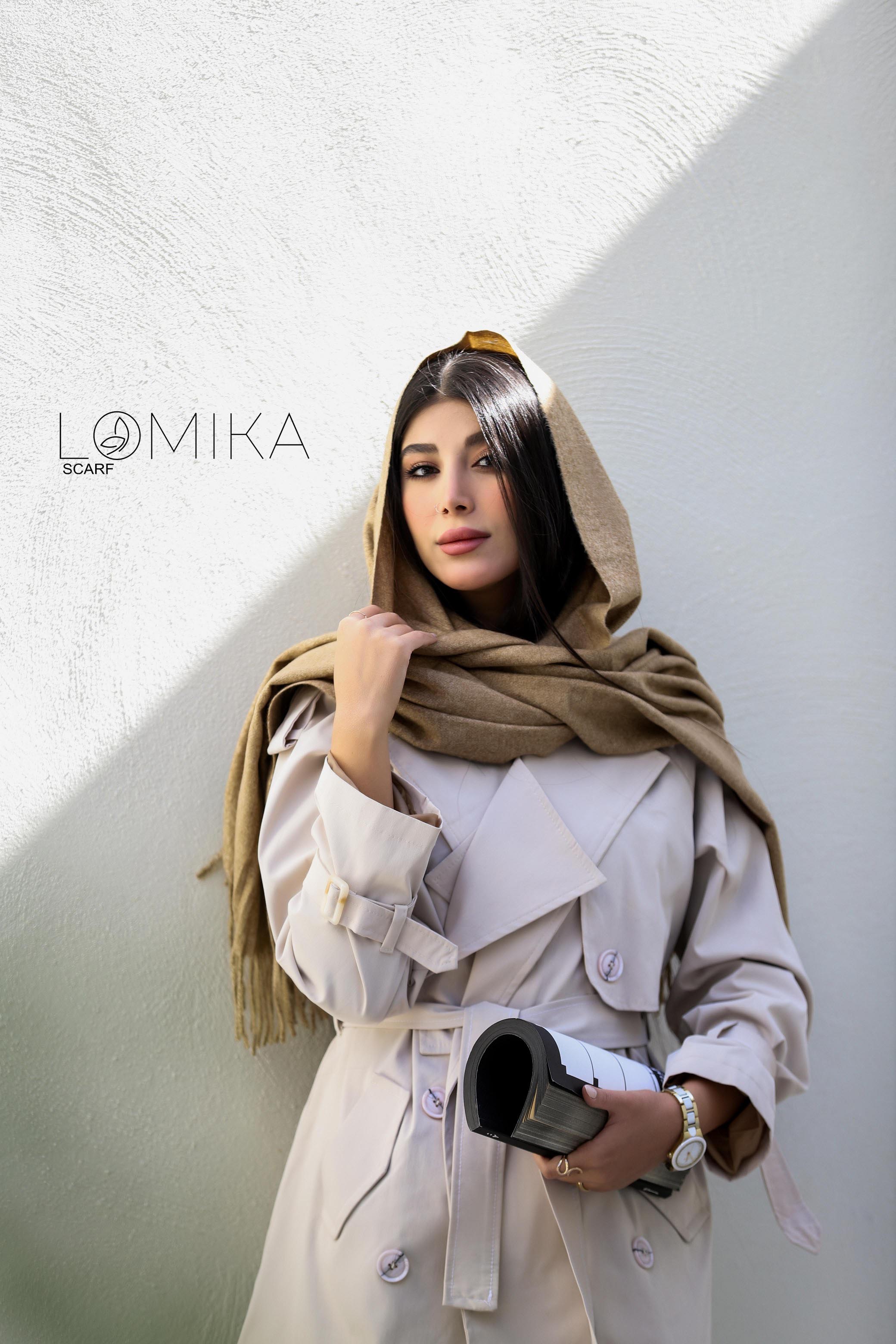 شال ساده رنگبندی پاییز و زمستان