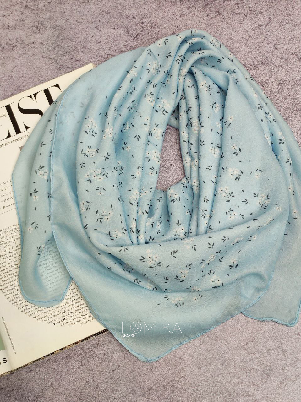 روسری قواره 100 بسته6رنگی کدr3 (عمده)