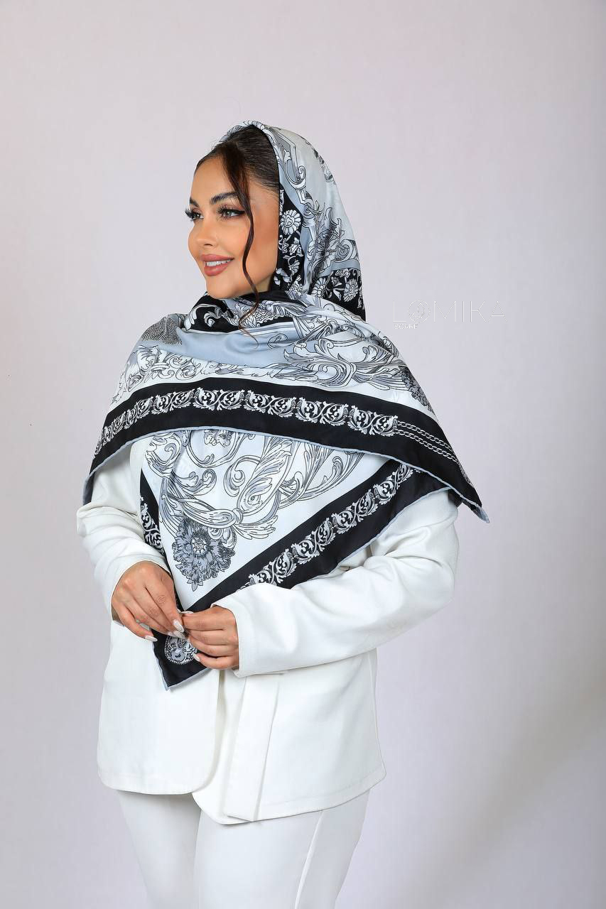 روسری حریر بسته6رنگی کد r7 (عمده)