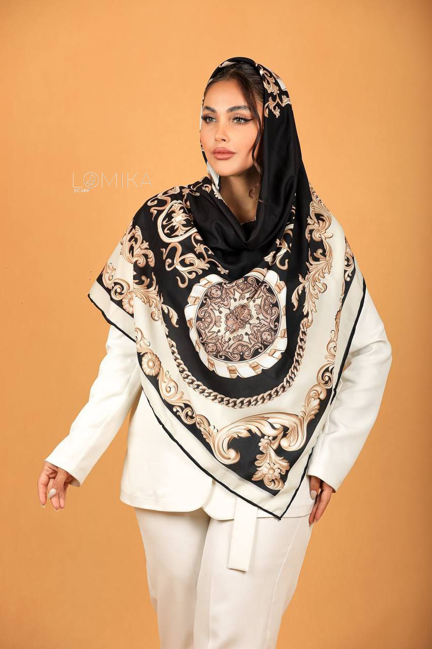 روسری حریر بسته5رنگی کد r9 (عمده)