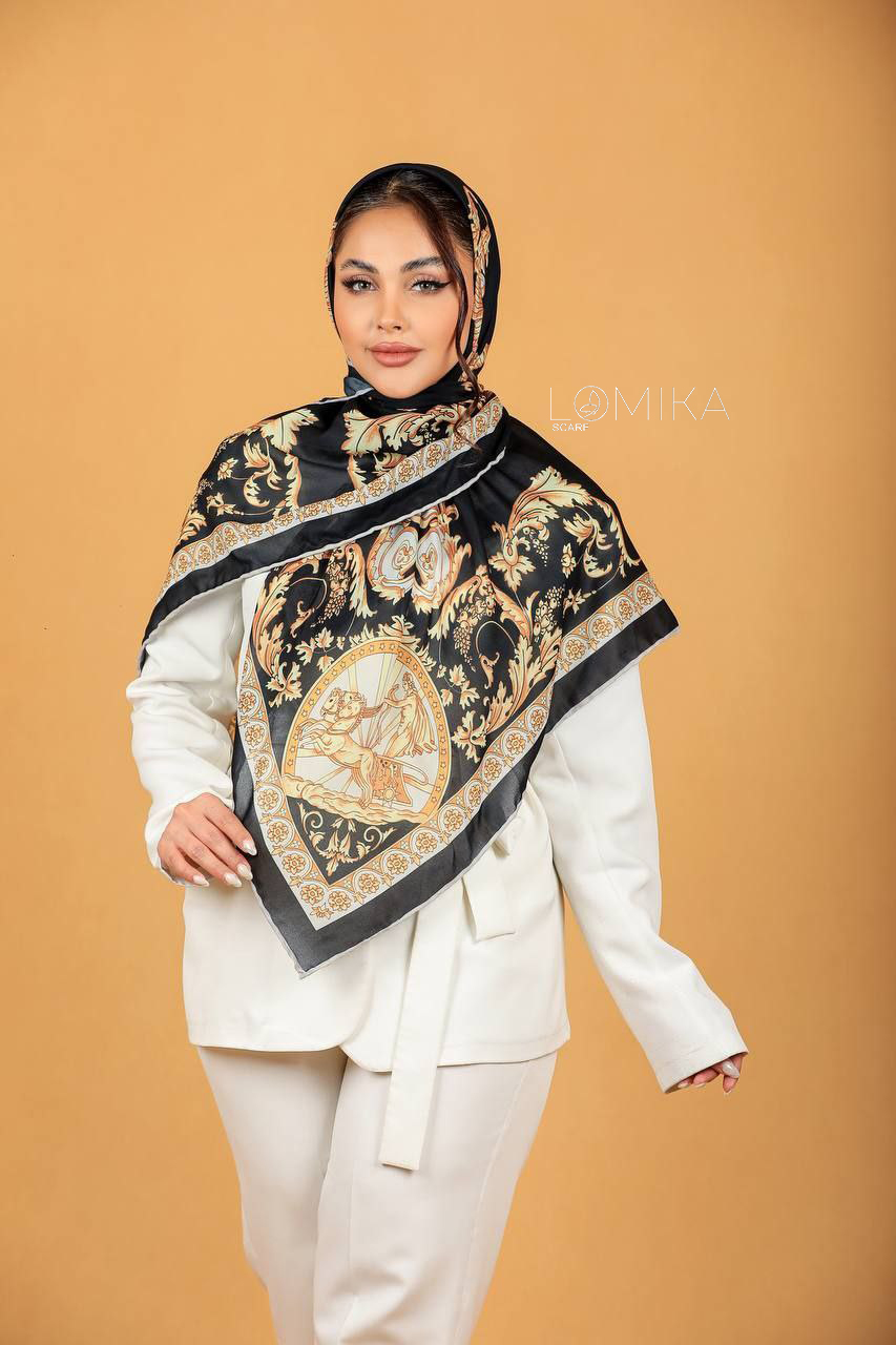 روسری حریر بسته4رنگی کد r10 (عمده)