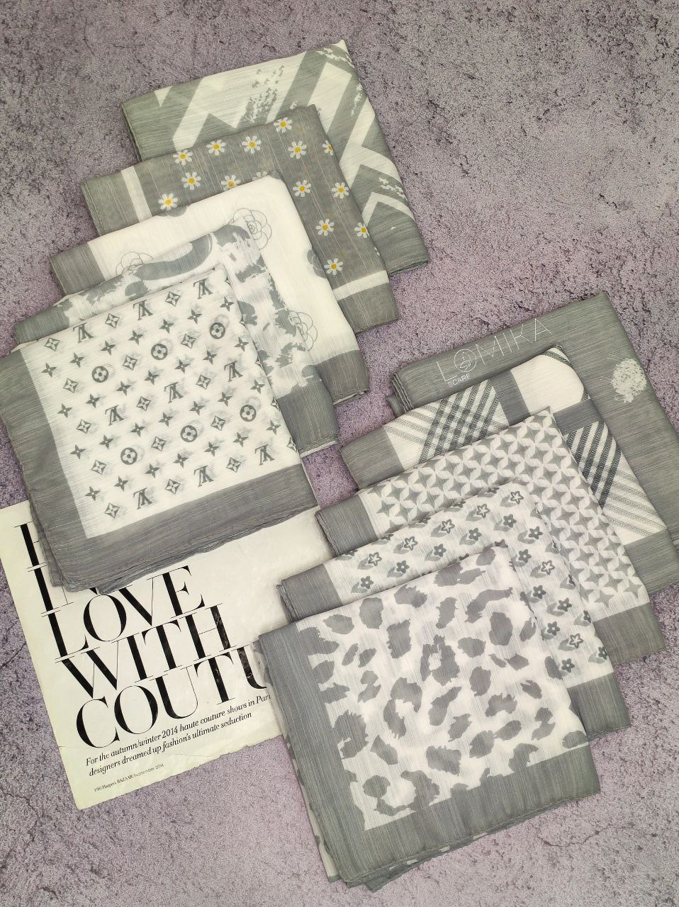 مینی اسکارف طرحبندی بسته10طرحی کد mt5 (عمده)