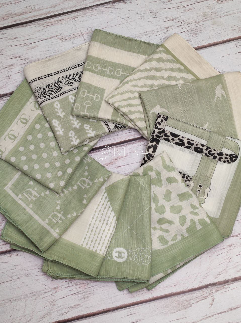 مینی اسکارف طرحبندی بسته10طرحی کد mt7 (عمده)