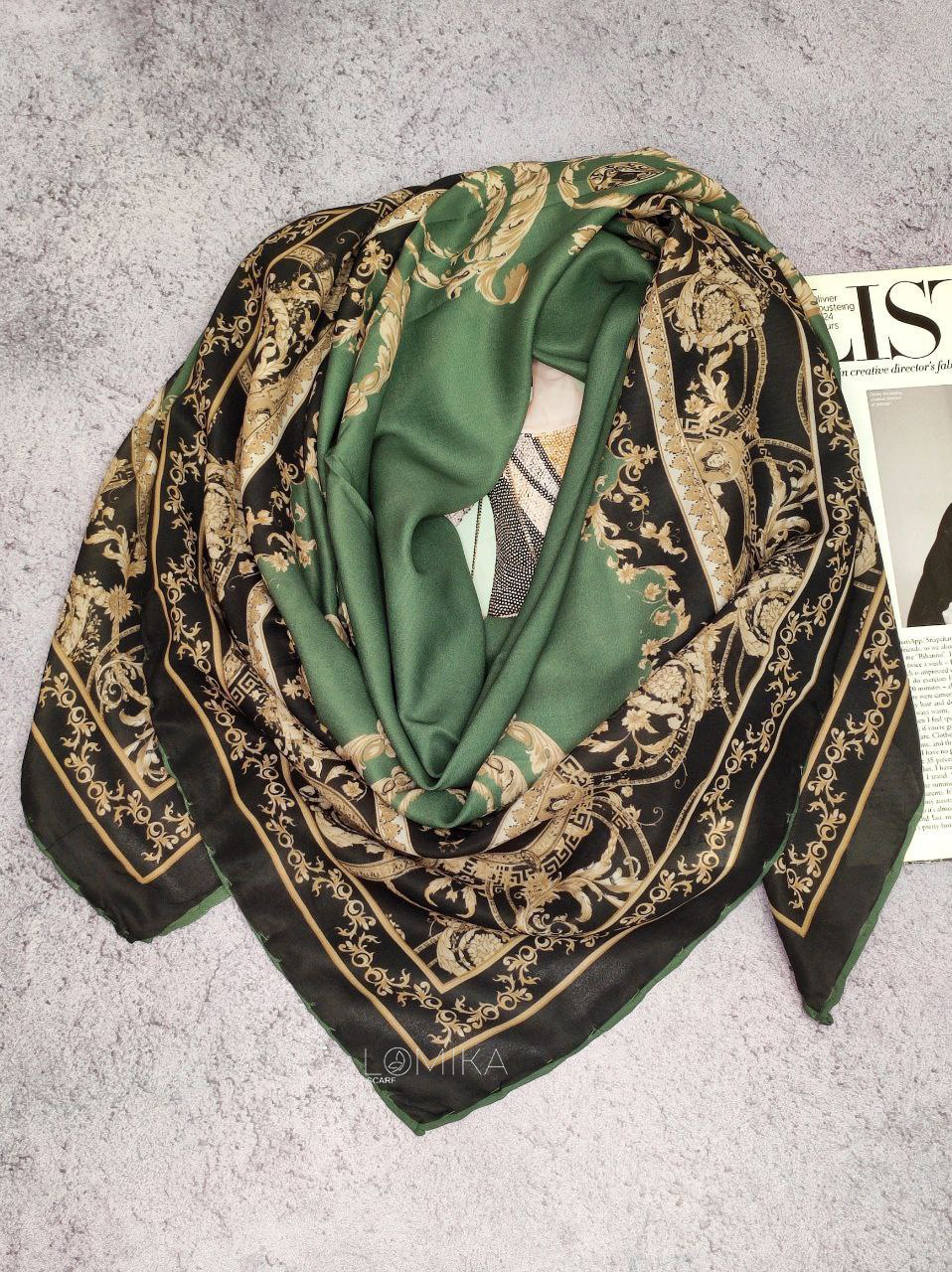 روسری حریر بسته6رنگی کد r17 (عمده)