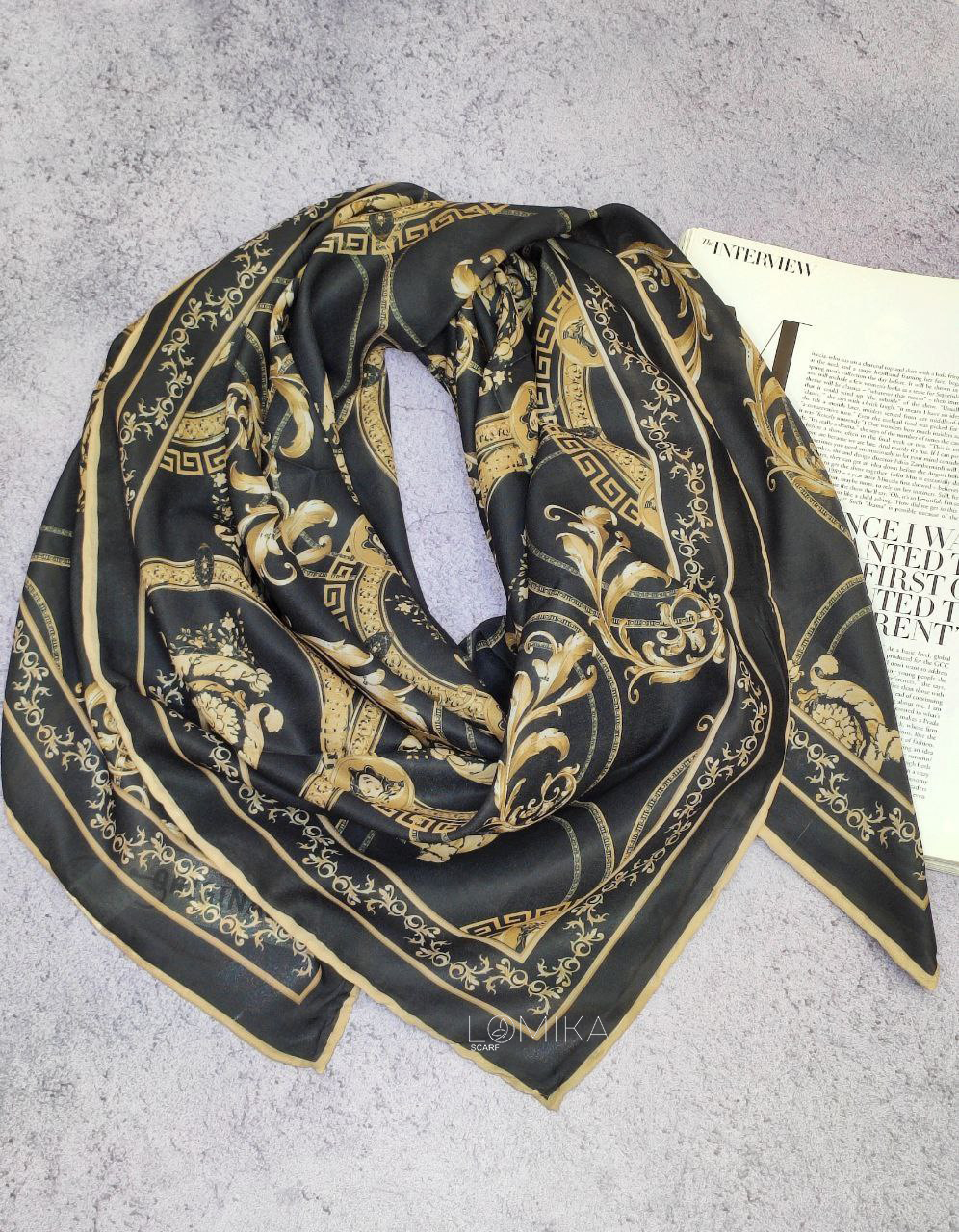 روسری حریر بسته4رنگی کد r19 (عمده)