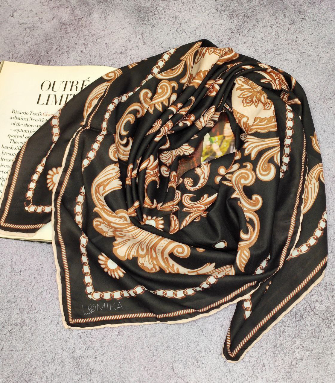 روسری حریر بسته4رنگی کد r21 (عمده)