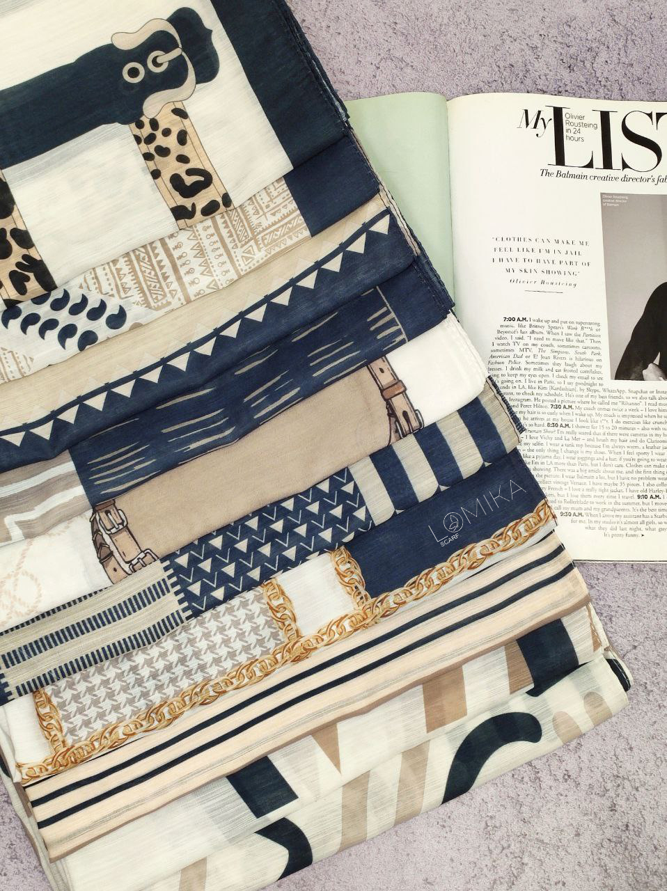 شال طرحبندی بسته10طرحی کد sh3 (عمده)