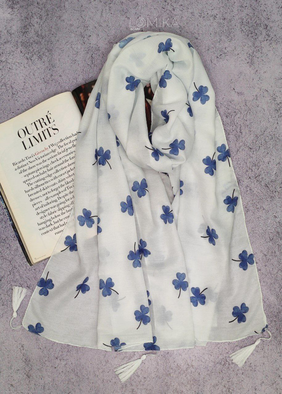 شال طرحدار بسته10رنگی کد sh9 (عمده)