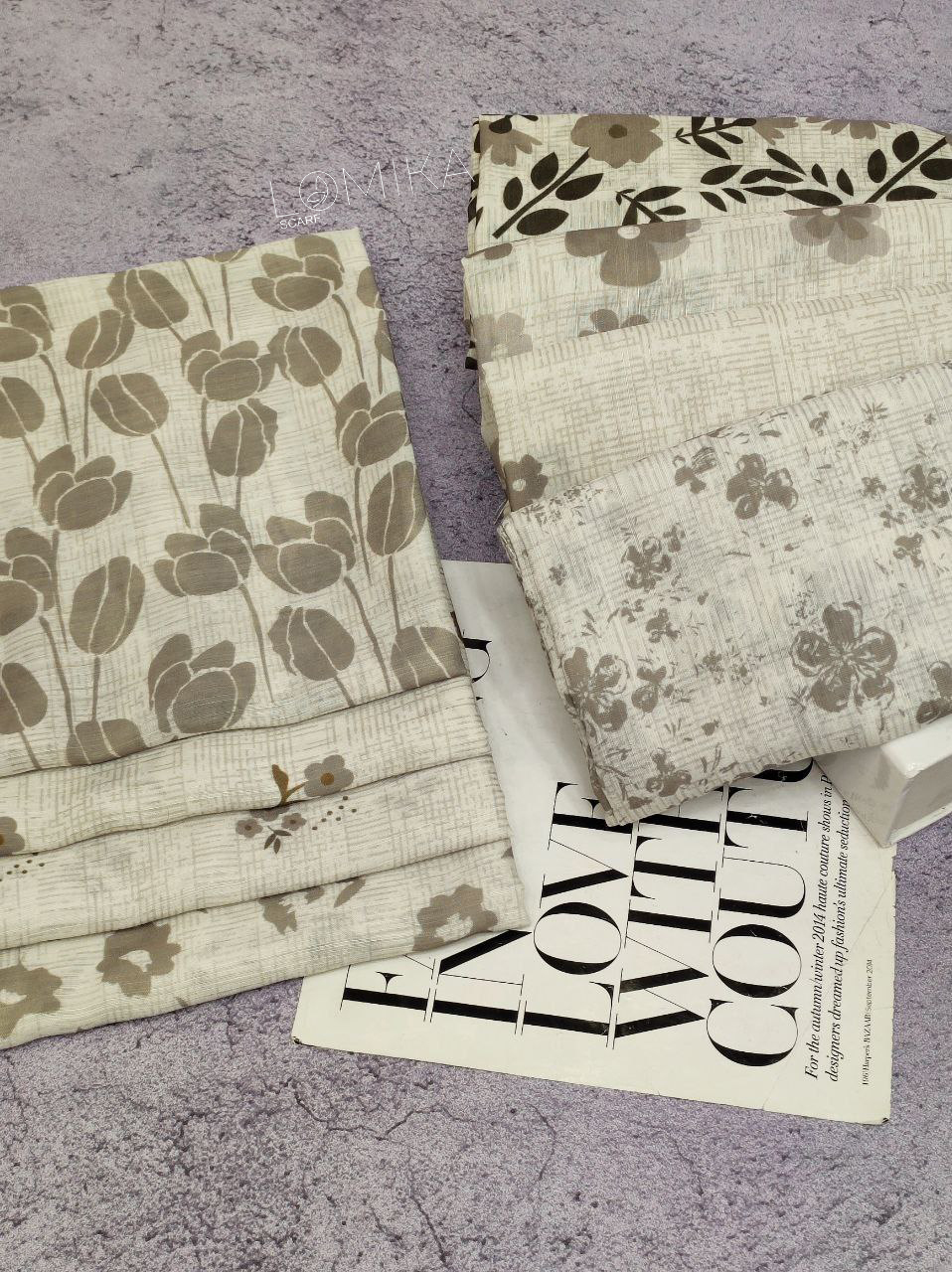 شال طرحبندی بسته8طرحی کد sh10 (عمده)