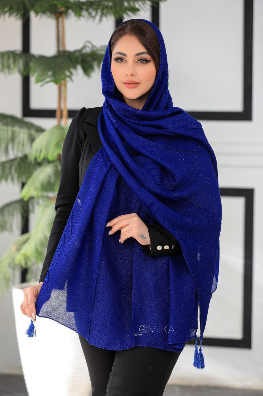 شال پلیسه اکلیلی بسته20رنگی کد sp10 (عمده)