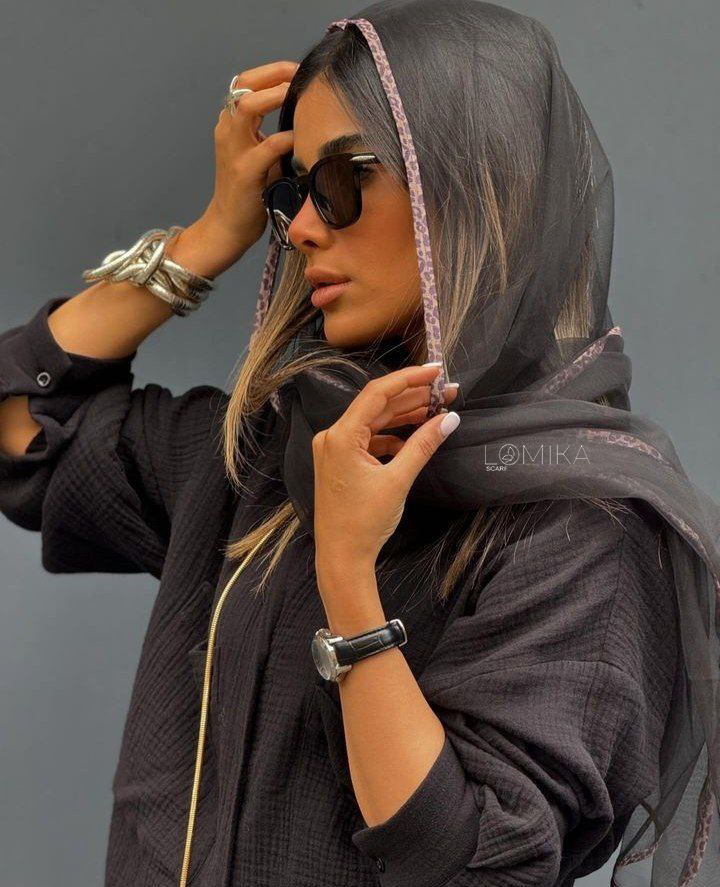 شال توری دور پلنگب سری انتخابی کد sm8 (عمده)