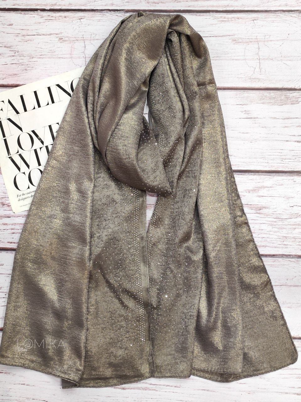 شال کوپرا نگینی بسته5رنگی کد sm11 (عمده)