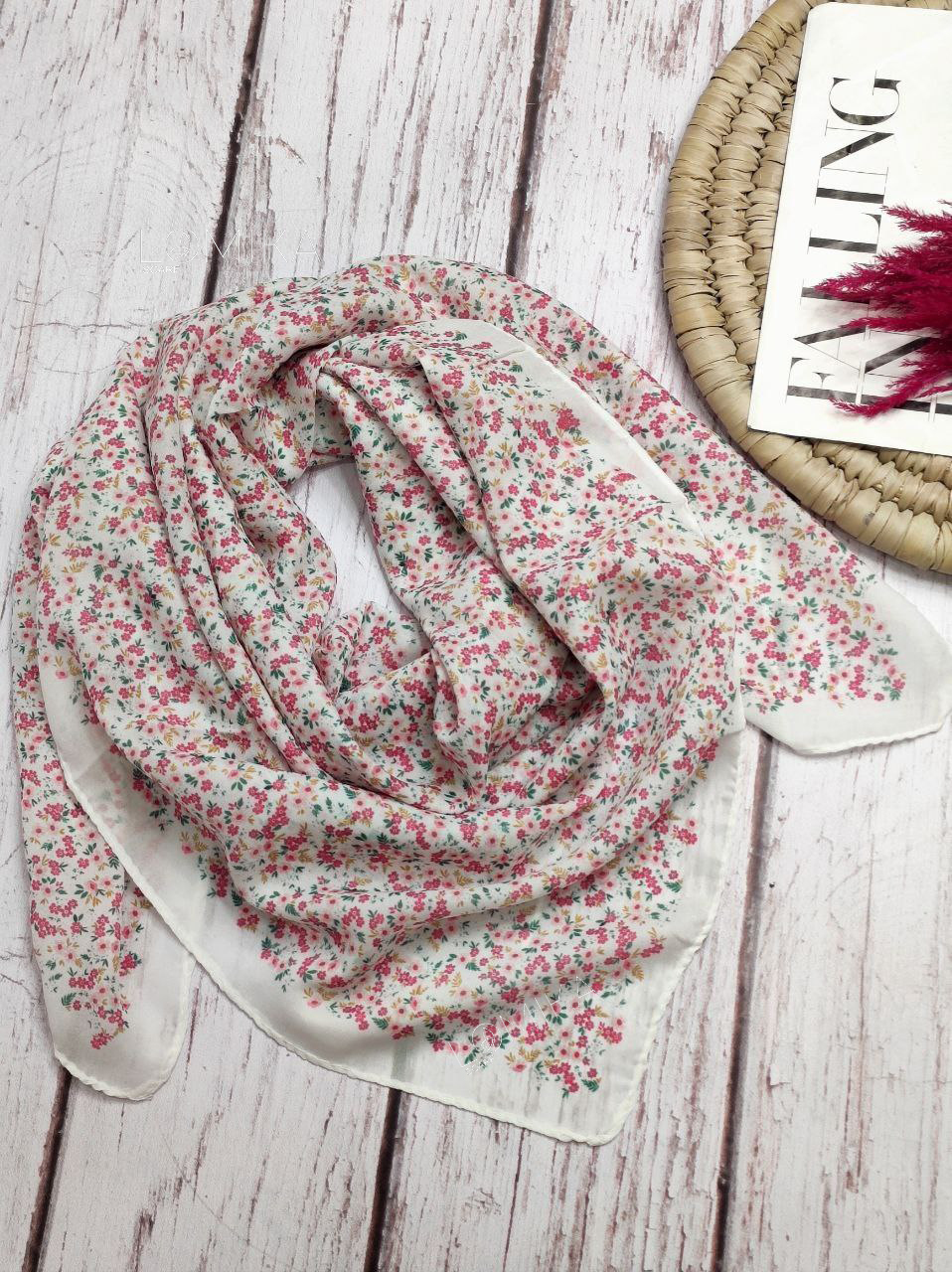 روسری طرحدار بسته6رنگی کد r24 (عمده)