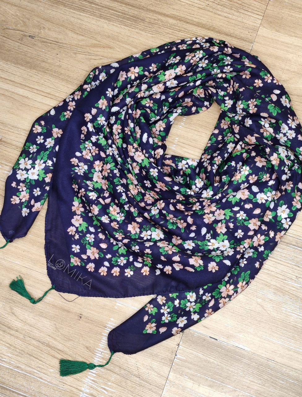 روسری طرحدار بسته8رنگی کد r28 (عمده)