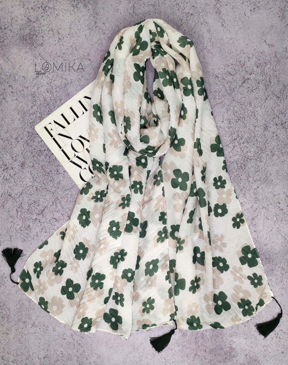 شال پلسه طرحدار بسته8رنگی کد sp14 (عمده)