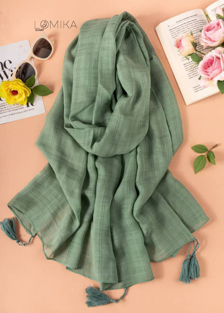 شال لینن بسته12رنگی کد sa3 (عمده)