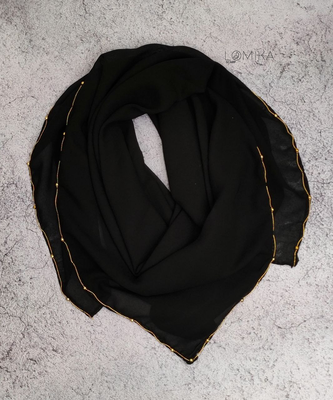 روسری حریر زنجیری سری انتخابی کد rm3 (عمده)