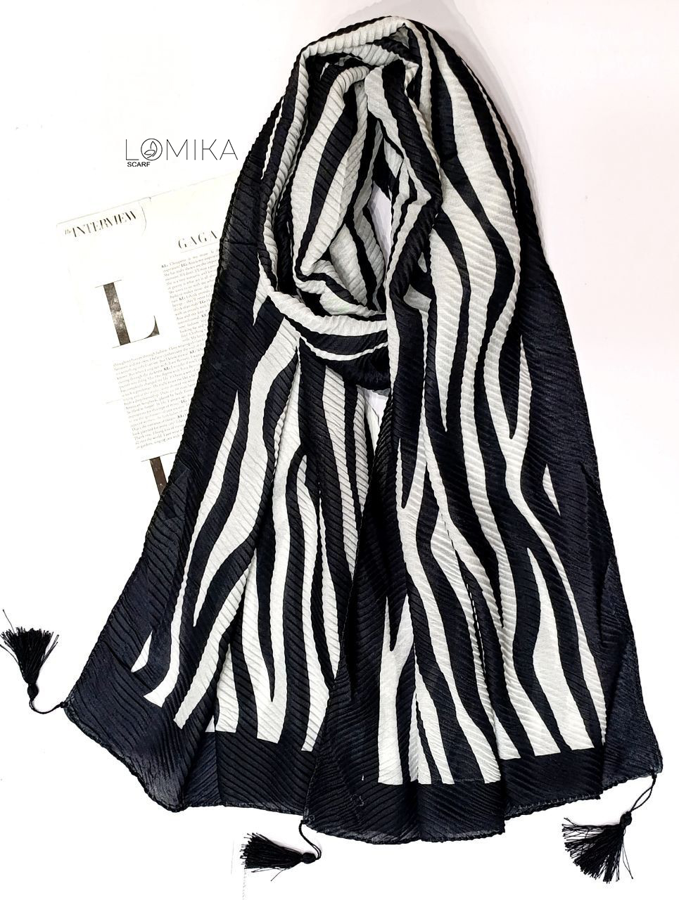 شال پلیسه زبرا سری انتخابی کد sp20 (عمده)