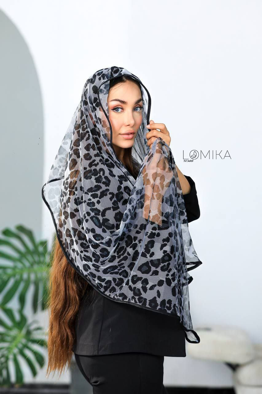 شال توری پلنگی سری انتخابی کد sh22 (عمده)