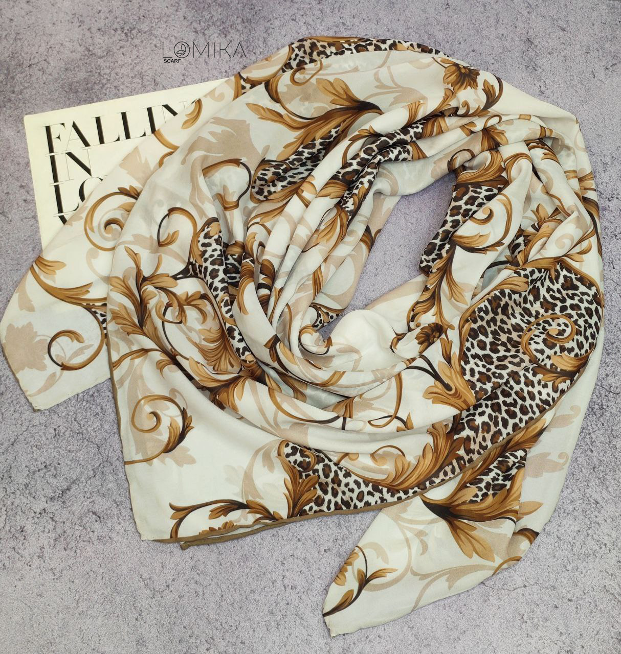 روسری طرحدار سری انتخابی کد r47 (عمده)