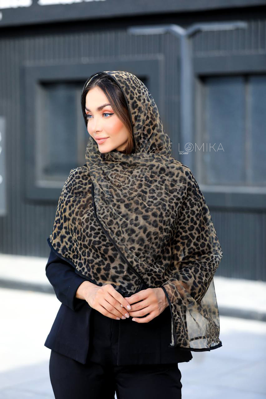 شال توری پلنگی سری انتخابی کد sh39 (عمده)