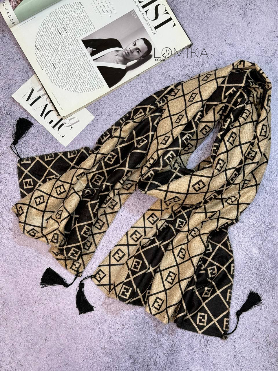 شال مخمل طرحدار سری انتخابی کد sc5 (عمده)