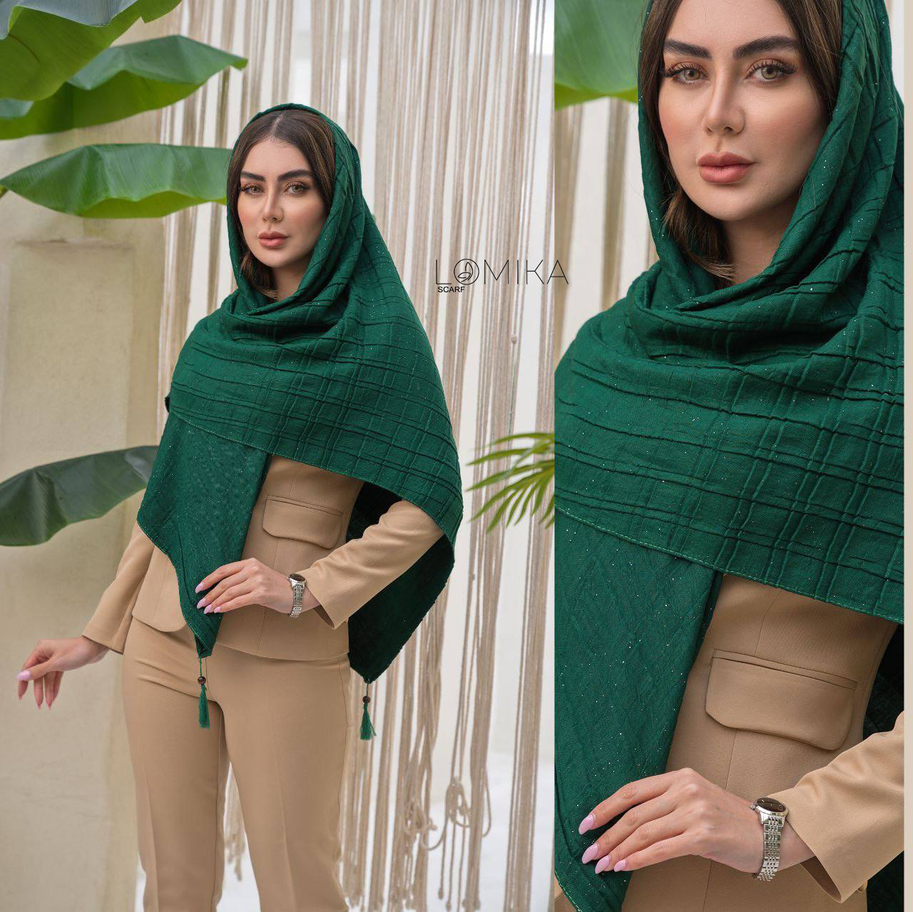 روسری پلیسه اکلیلی پاییزه بسته16رنگی کد rp5 (عمده)