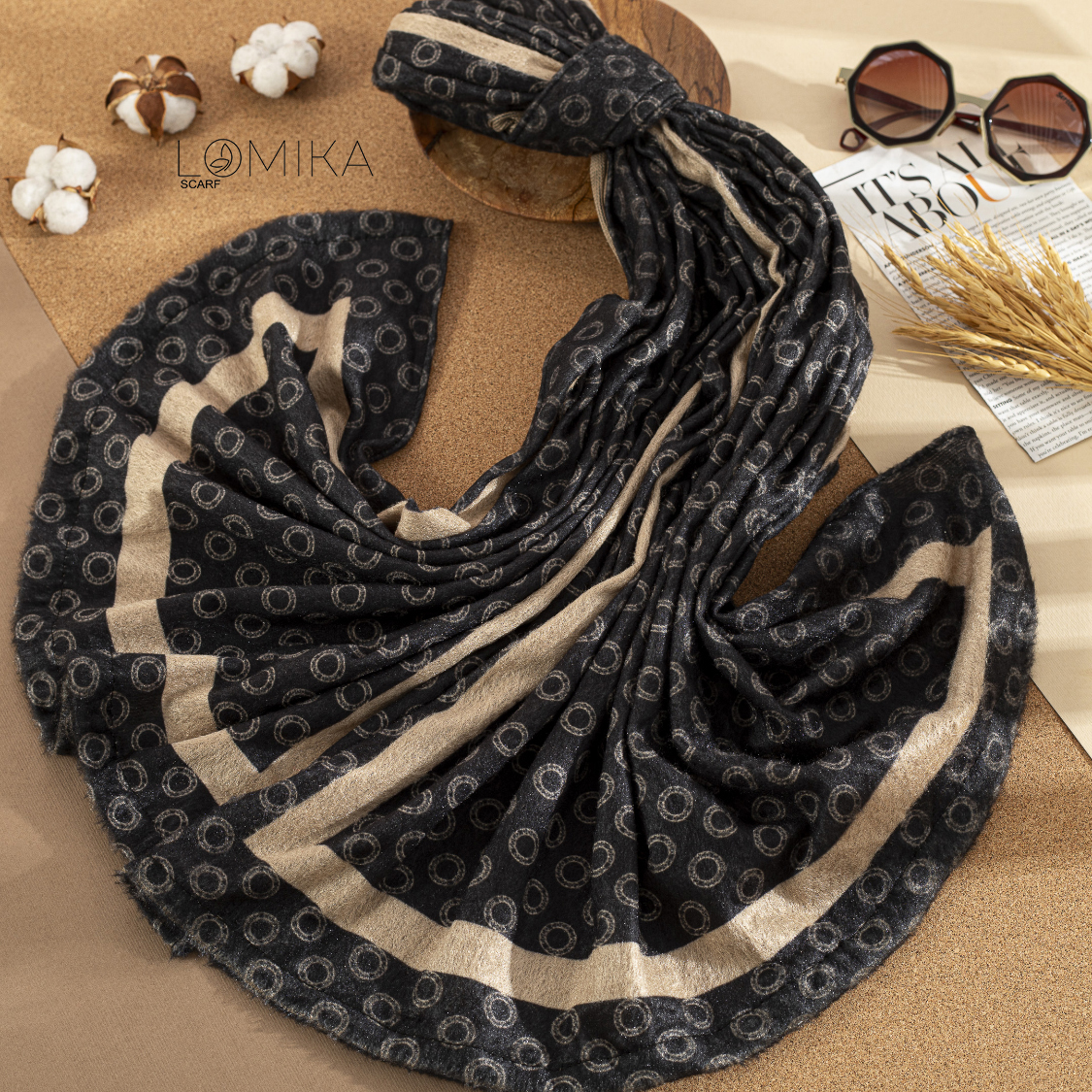 شال مخمل طرحدار سری انتخابی کد sc10 (عمده)