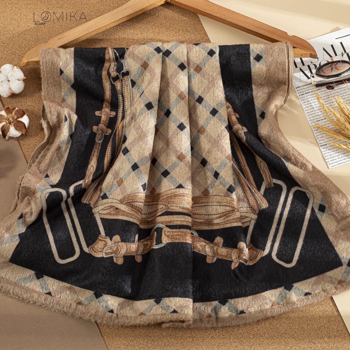 شال مخمل طرحدار سری انتخابی کد sc18 (عمده)