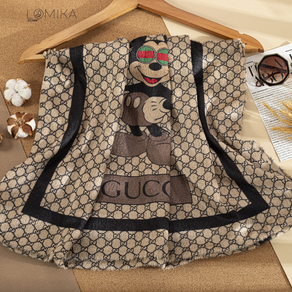 شال مخمل تینیجری بسته5طرحی کد sc22 (عمده)