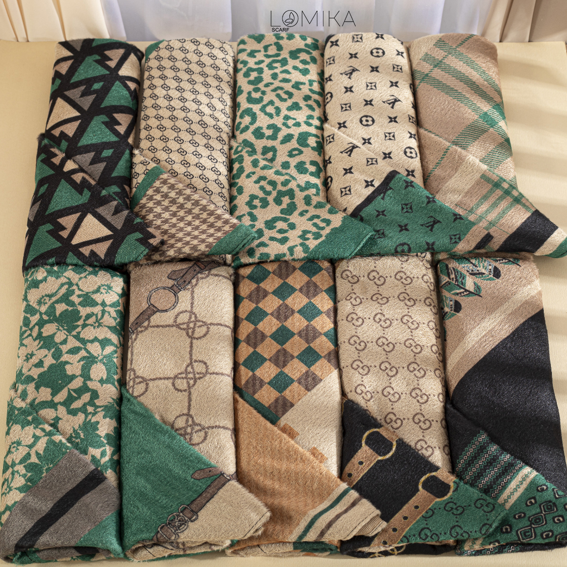 شال مخمل طرحدار بسته10طرحی کد sc35 (عمده)