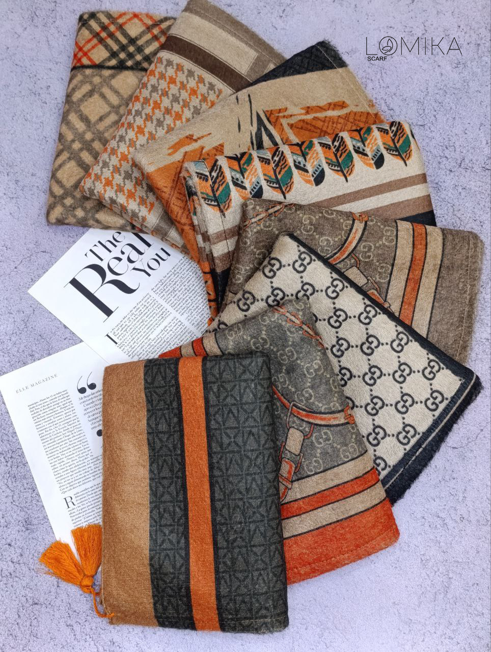 شال مخمل طرحبندی بسته8طرحی کد sc51 (عمده)