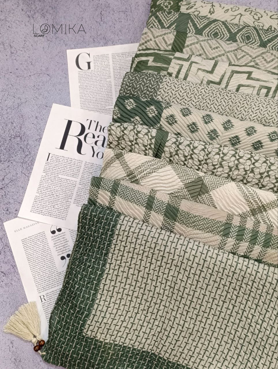 شال پلیسه طرحبندی بسته10طرحی کد ps7 (عمده)