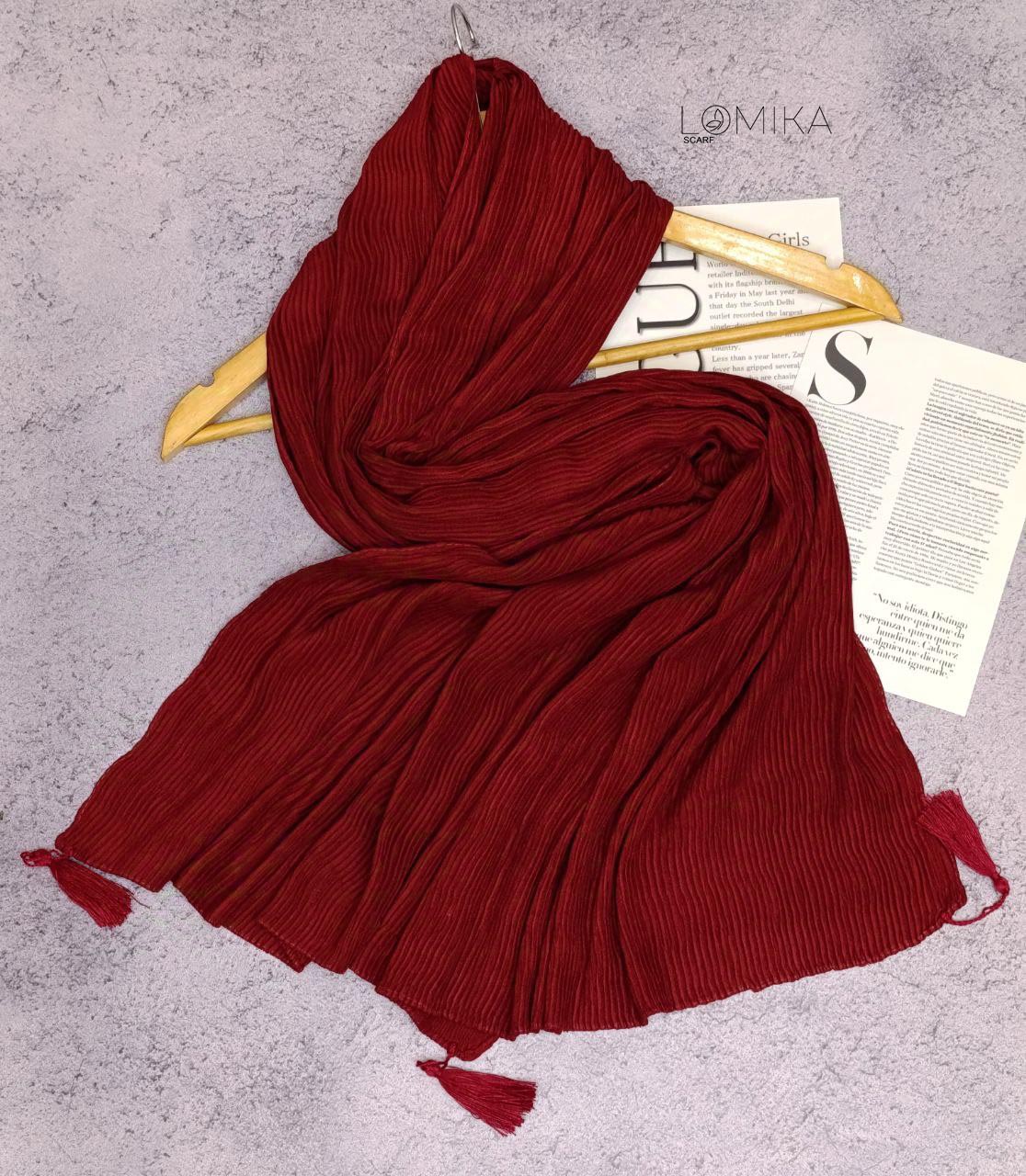 شال پلیسه البالویی پاییزه لمه سری انتخابی کد ps17 (عمده)