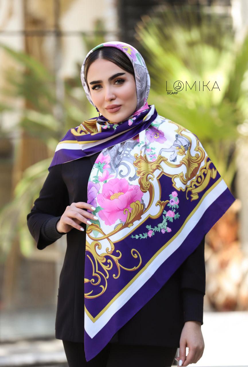 روسری ابریشم توییل بسته3رنگی کد rp7 (عمده)