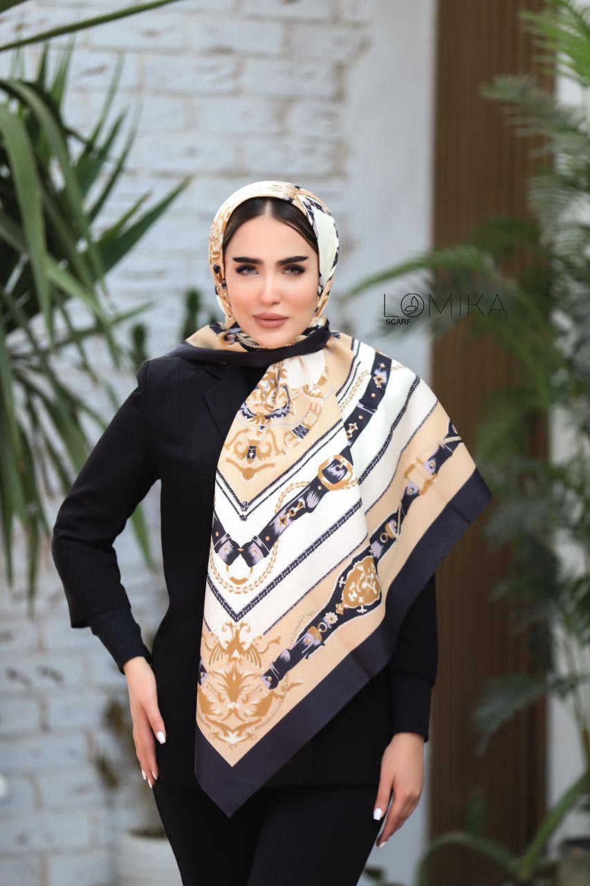 روسری ابریشم توییل بسته2رنگی کد rp11 (عمده)