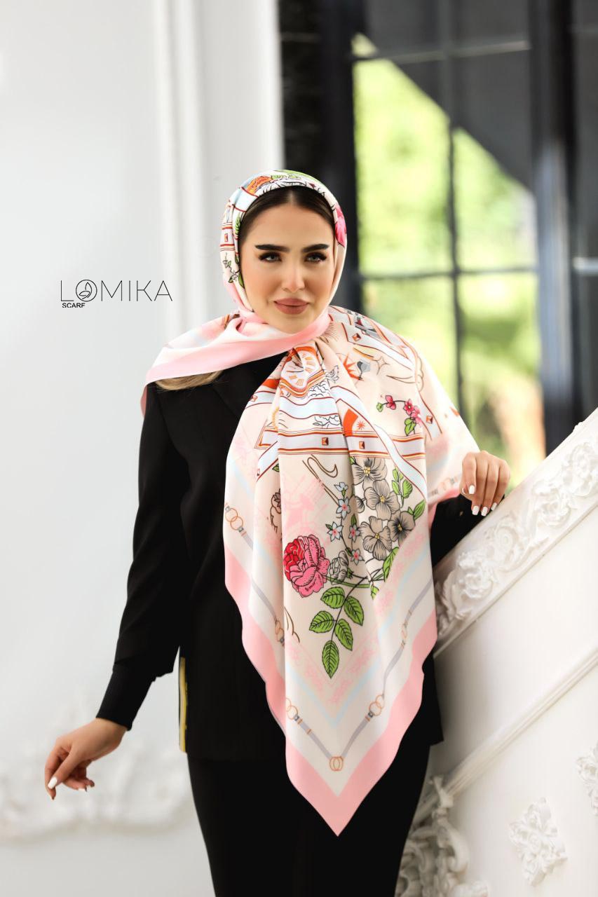 روسری ابریشم توییل سری انتخابی کد rp12 (عمده)