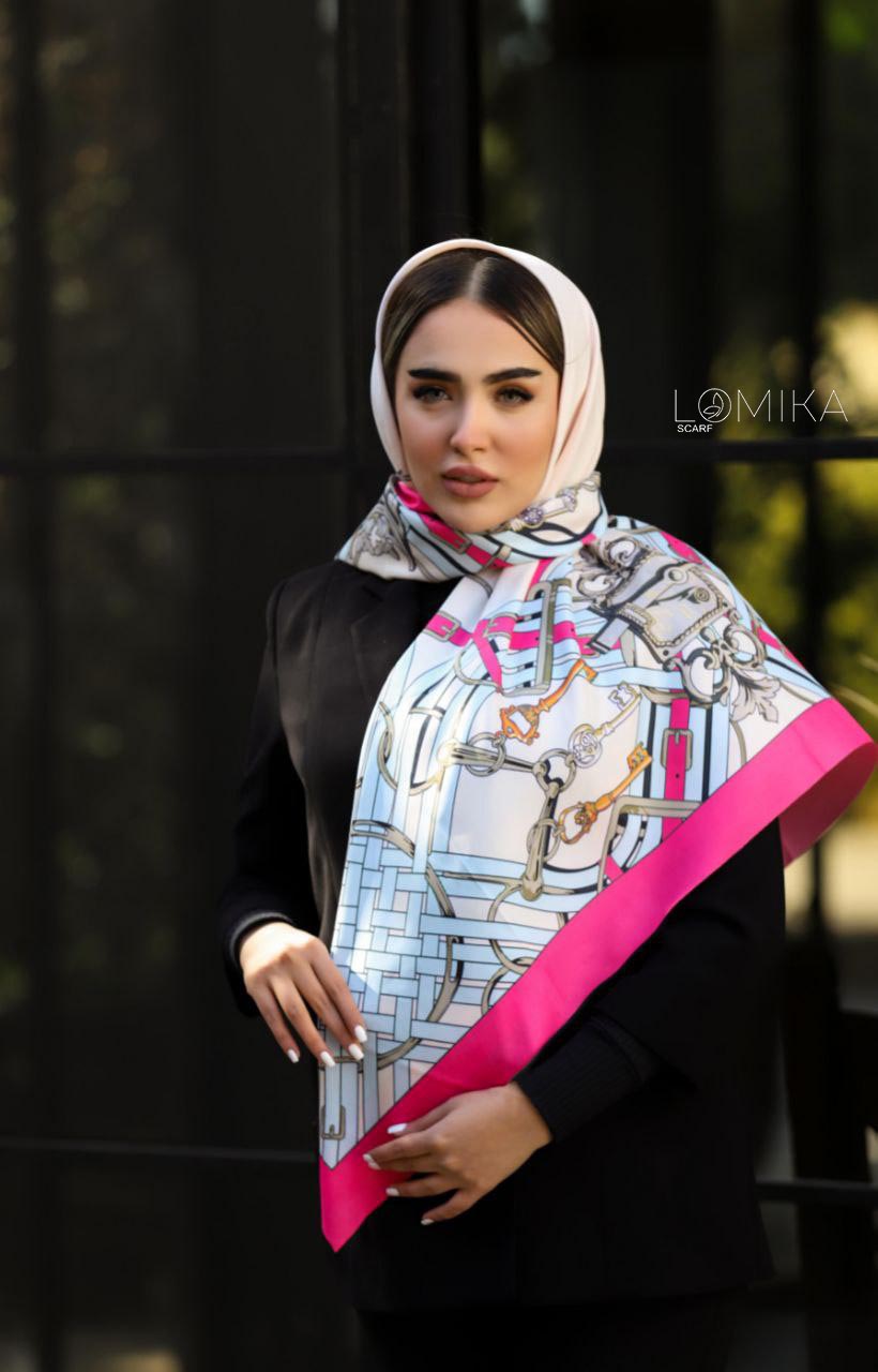 روسری ابریشم توییل بسته2رنگی کد rp14 (عمده)