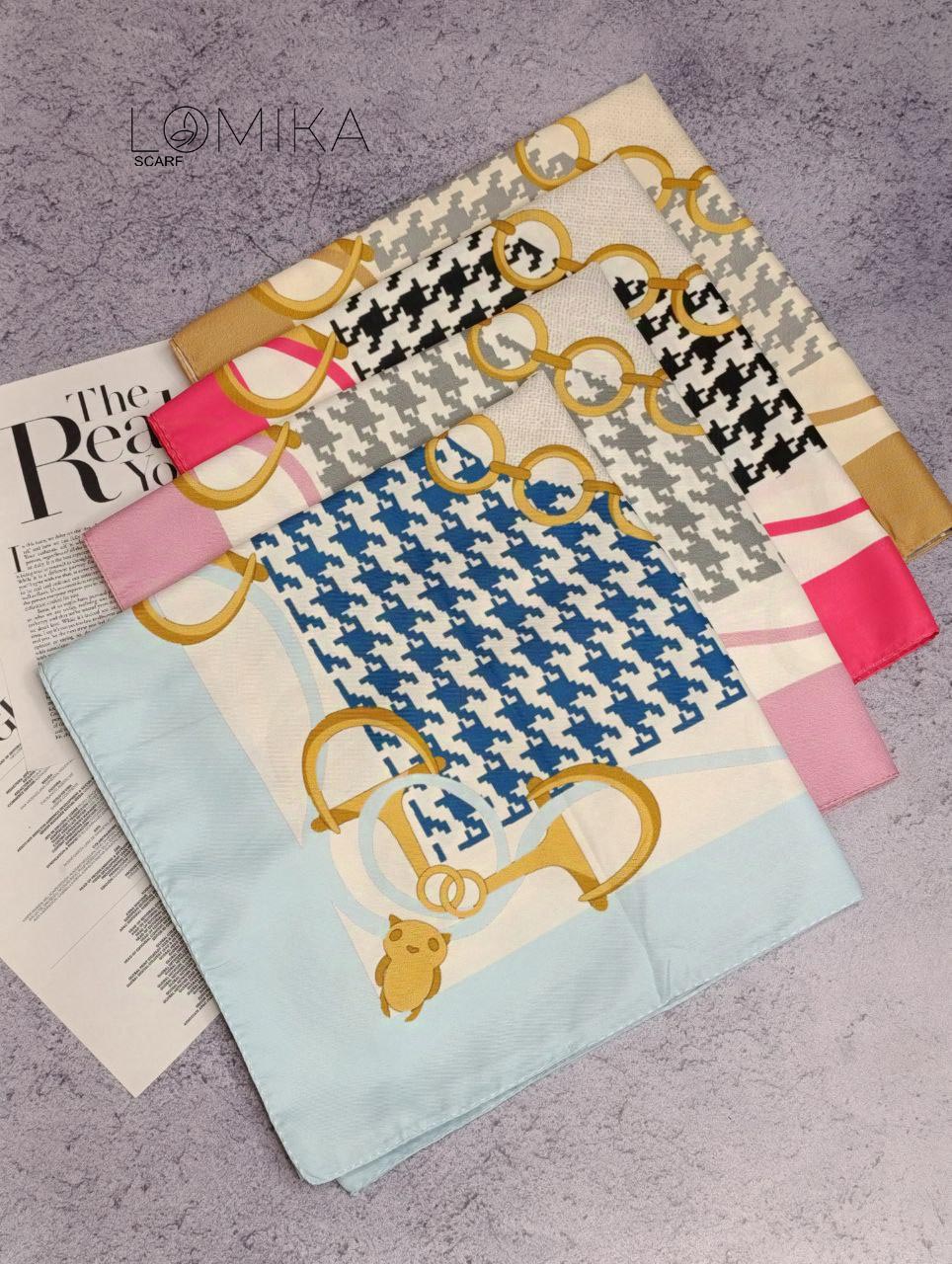 روسری ابریشم توییل بسته4رنگی کد rp22 (عمده)