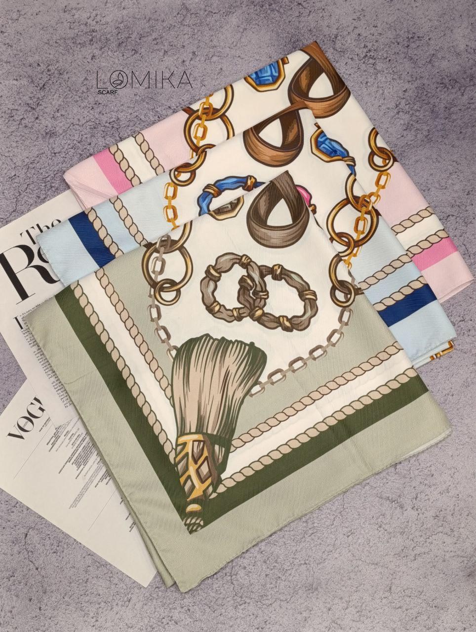 روسری ابریشم توییل بسته3رنگی کد rp24 (عمده)