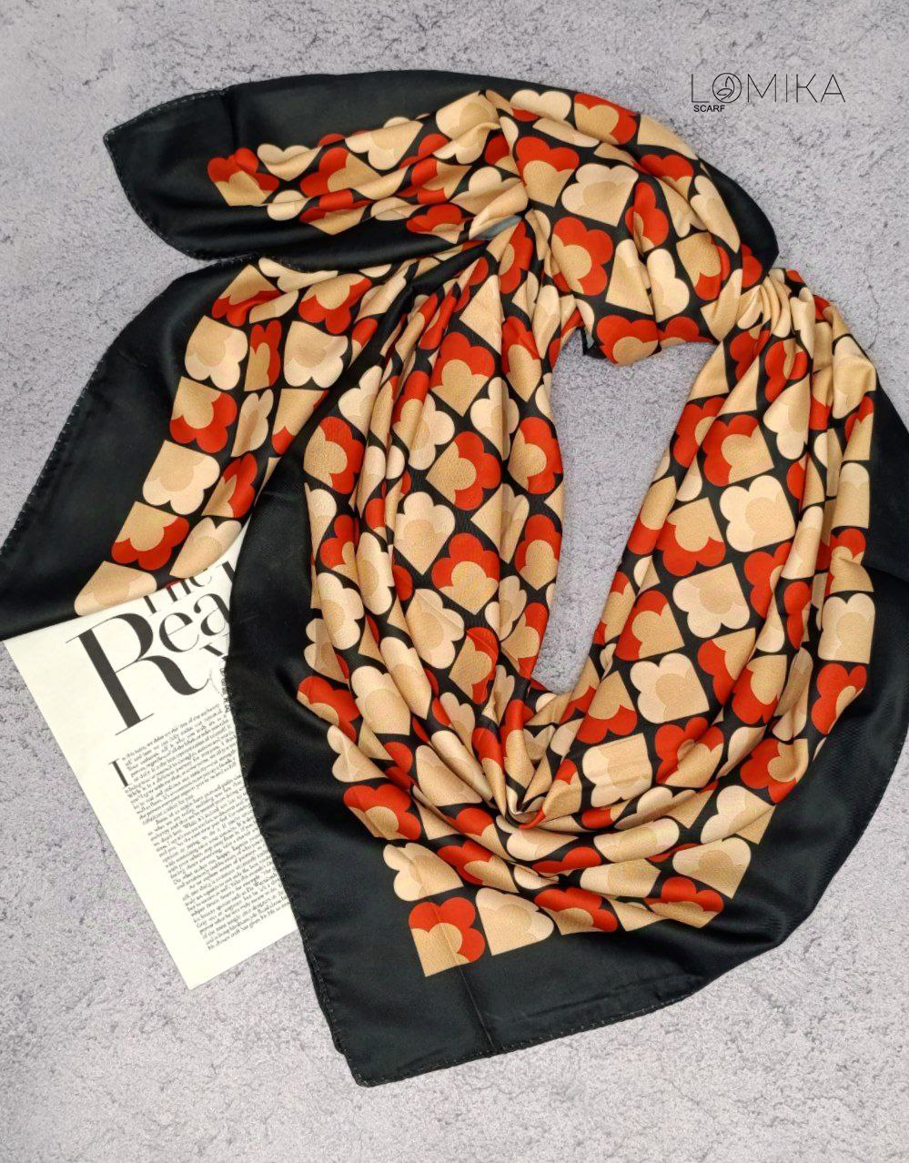 روسری ابریشم توییل سری انتخابی rp36 (عمده)