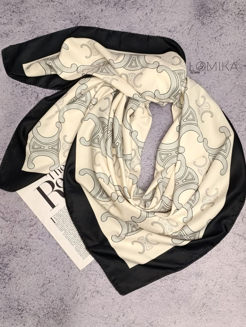 روسری ابریشم توییل سری انتخابی کد rp38 (عمده)