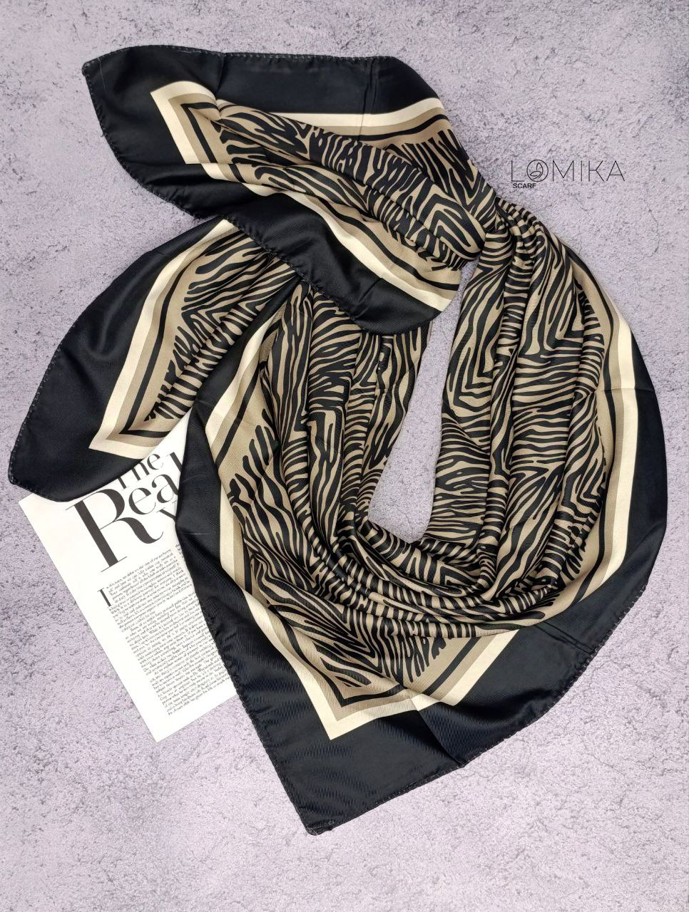 روسری ابریشم توییل سری انتخابی کد rp41 (عمده)