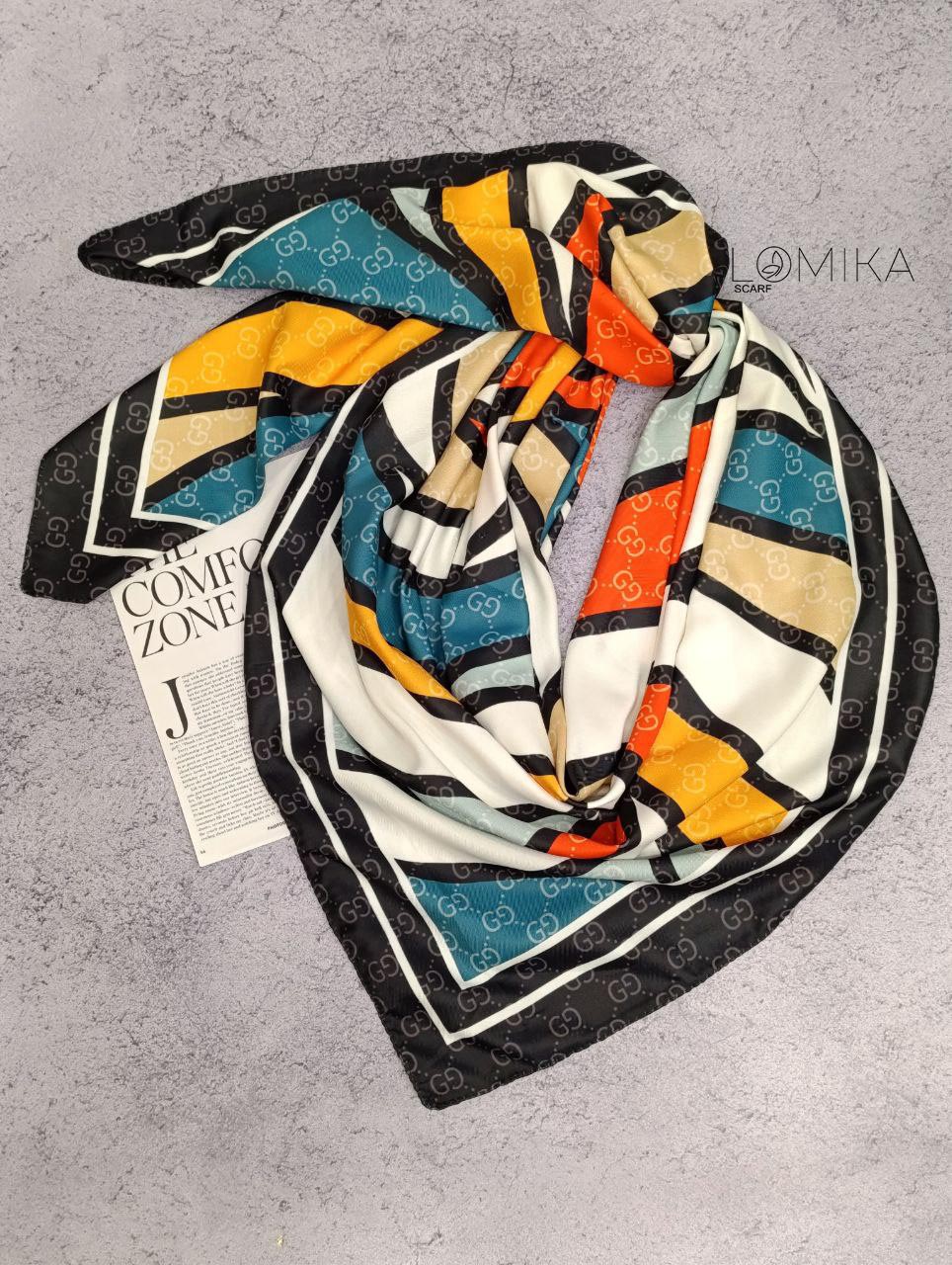 روسری ابریشم توییل سری انتخابی کد rp45 (عمده)