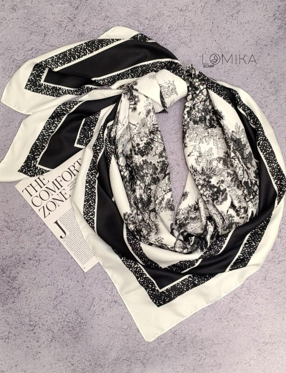 روسری ابریشم توییل سری انتخابی کد rp48 (عمده)