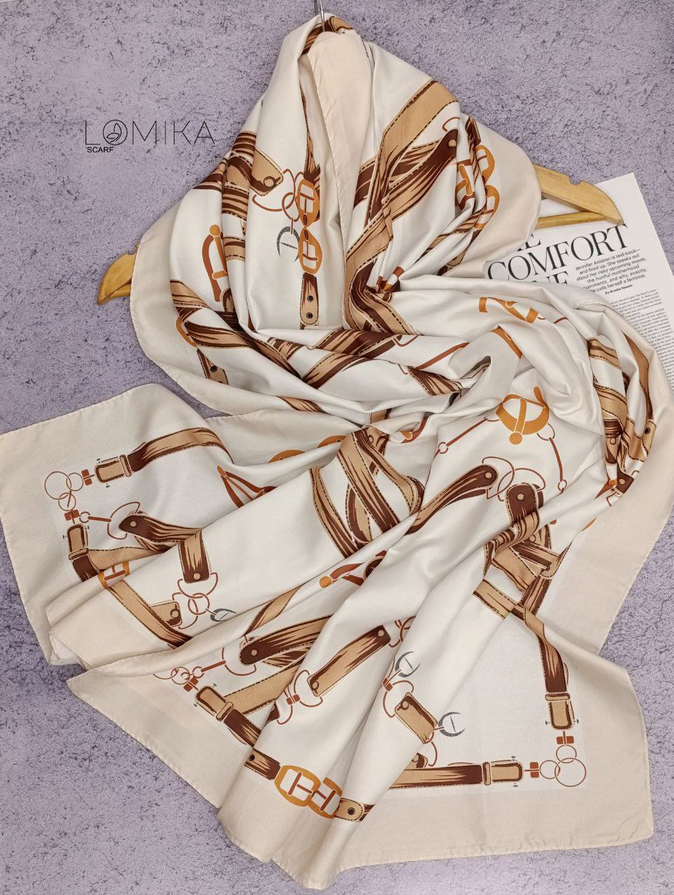 شال ابریشم توییل بسته2رنگی کد sc63 (عمده)