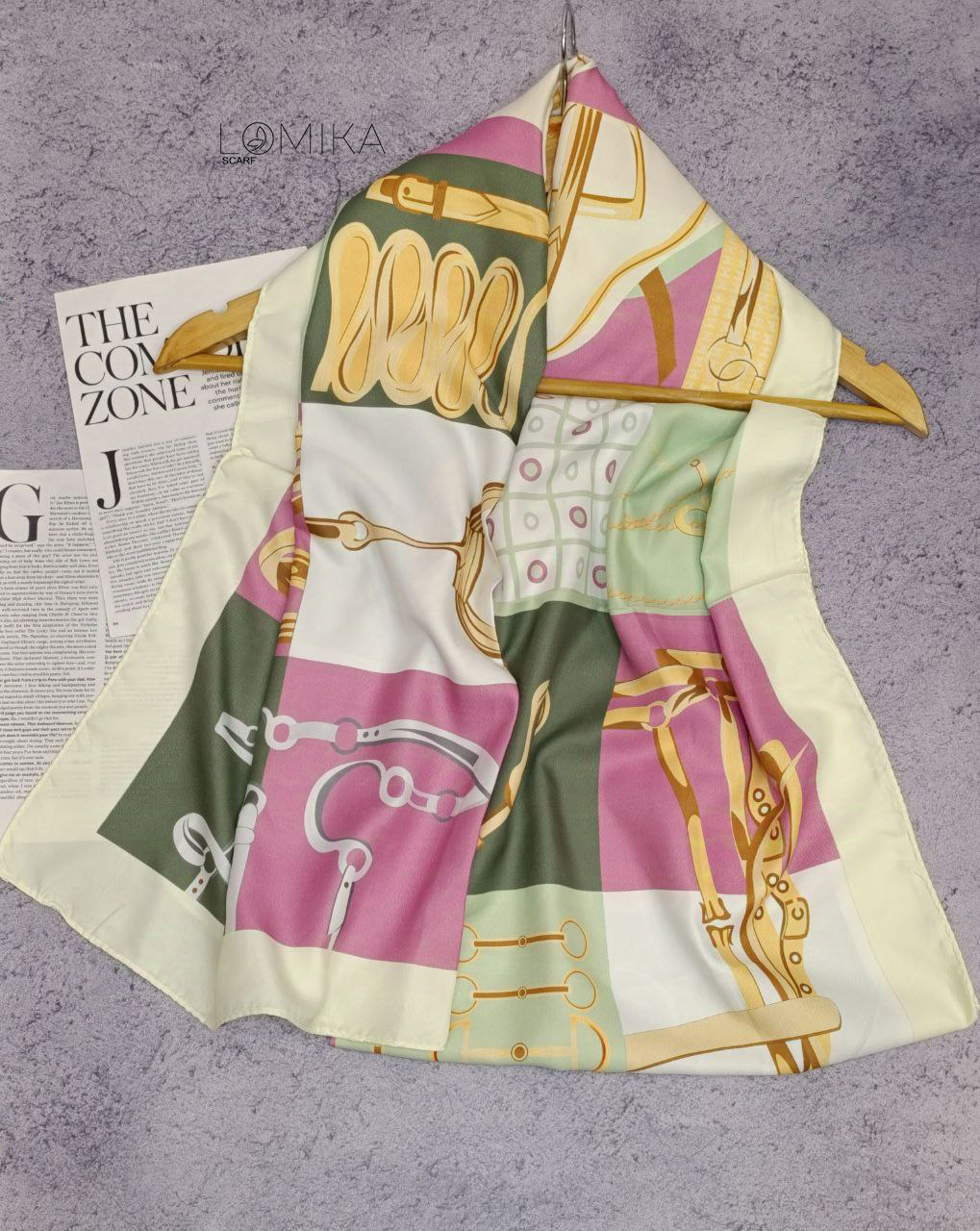 شال ابریشم توییل سری انتخابی sc68 (عمده)