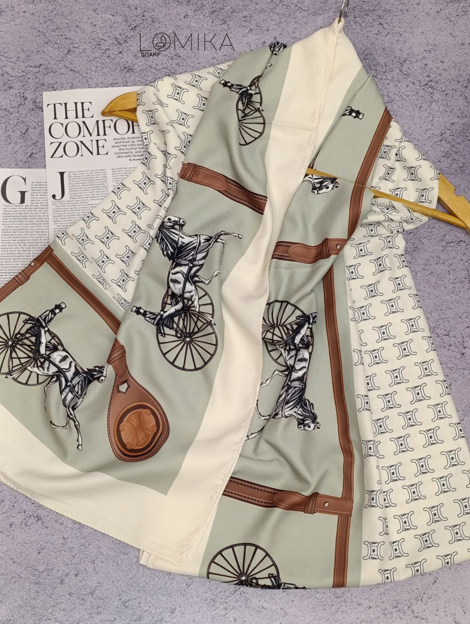 شال ابریشم توییل سری انتخابی کد sc73 (عمده)