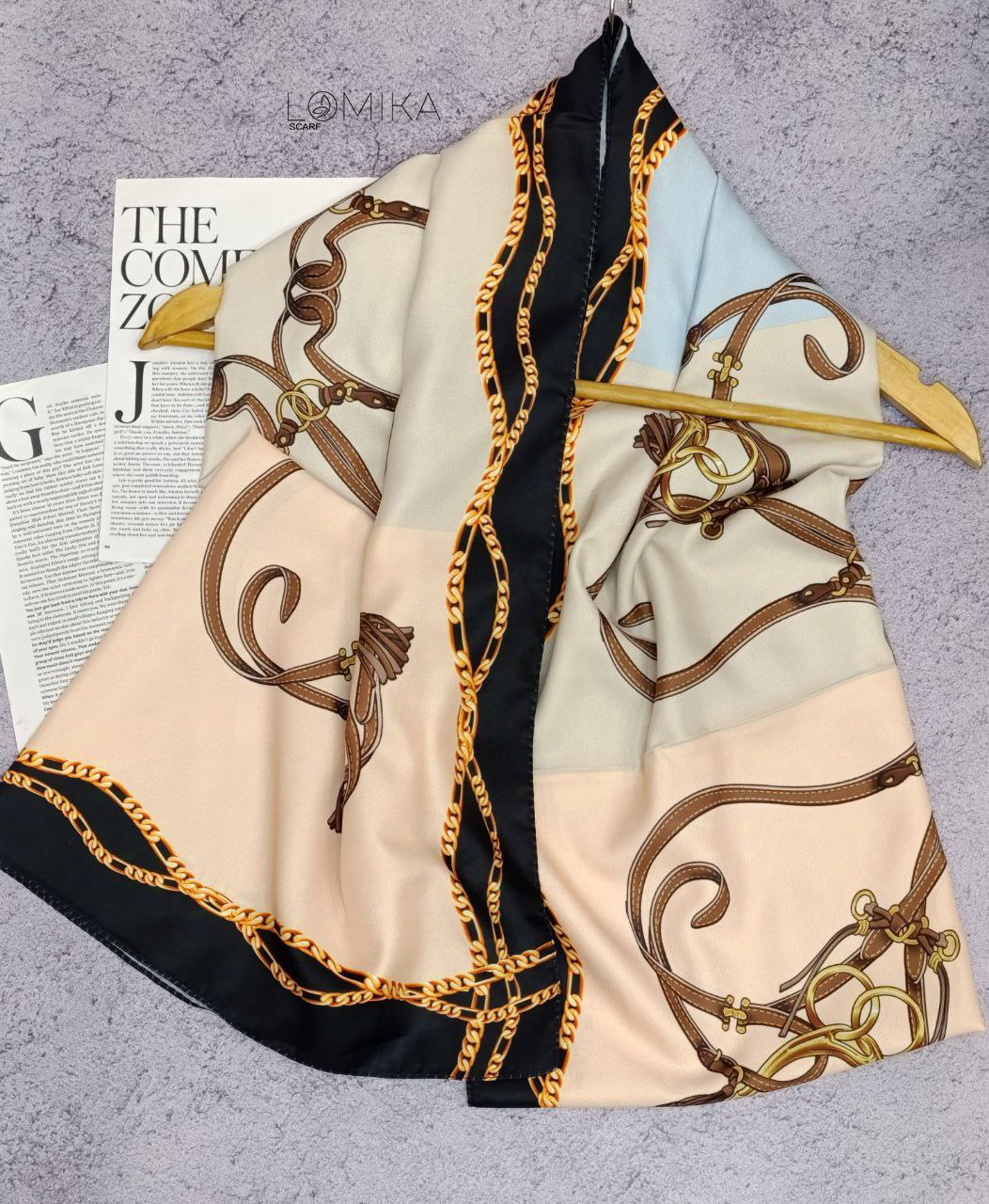 شال ابریشم توییل سری انتخابی کد sc74 (عمده)