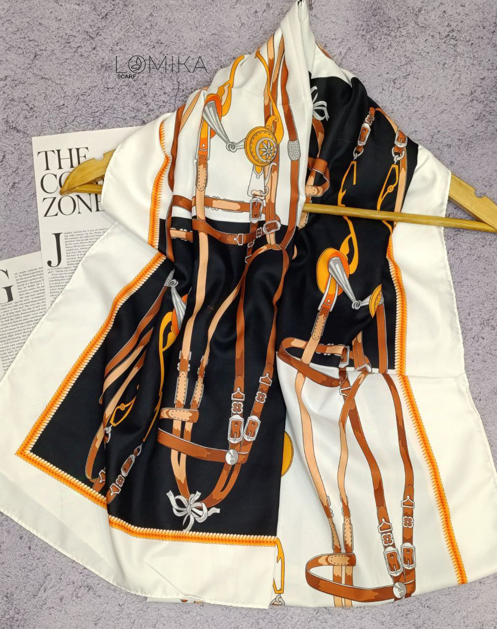 شال ابریشم توییل سری انتخابی کد sc75 (عمده)